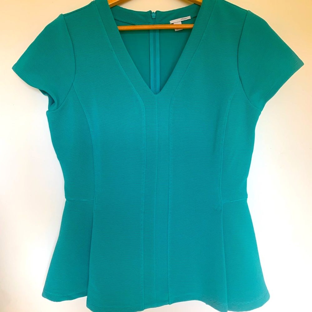 Halogen Medium Blue/Aqua Formal Blouse